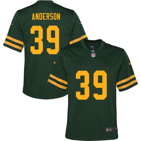 Zayne Anderson Green Bay Packers Nike Youth Alternate Jersey - Green