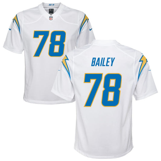 Zack Bailey Los Angeles Chargers Nike Youth Game Jersey - White