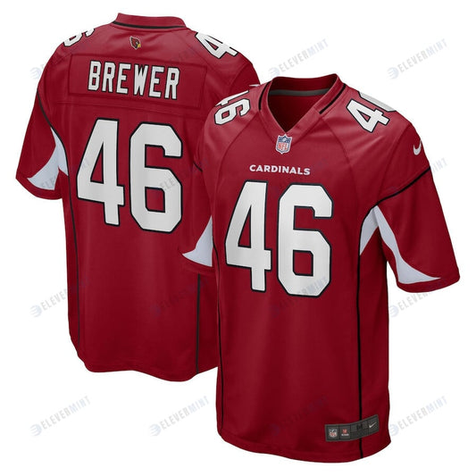 Aaron Brewer 46 Arizona Cardinals Men Home Game Jersey - Cardinal