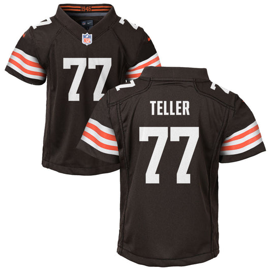 Wyatt Teller Nike Cleveland Browns Youth Game Jersey - Brown