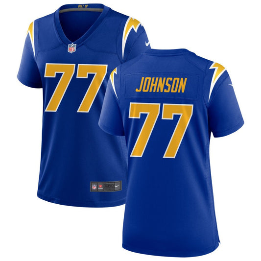 Zion Johnson Los Angeles Chargers Nike Women's Alternate Game Jersey - Royal