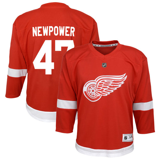 Wyatt Newpower Detroit Red Wings Youth Home Replica Jersey - Red